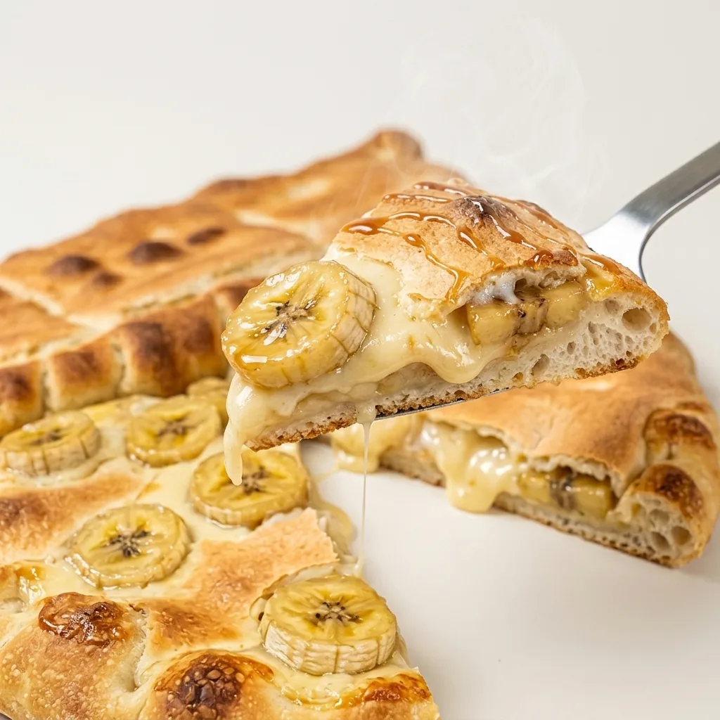 Pizza de banana com gemada